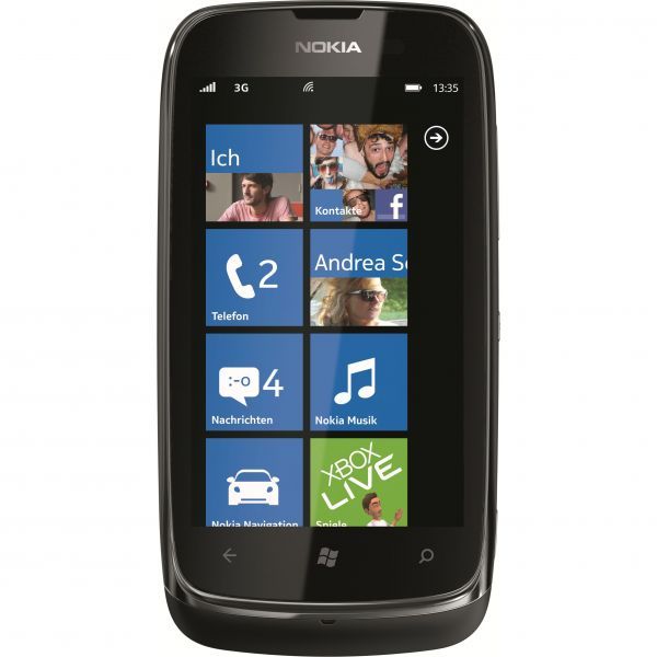Nokia Lumia 610 schwarz Handy Smartphone ohne Vertrag 8GB Windows