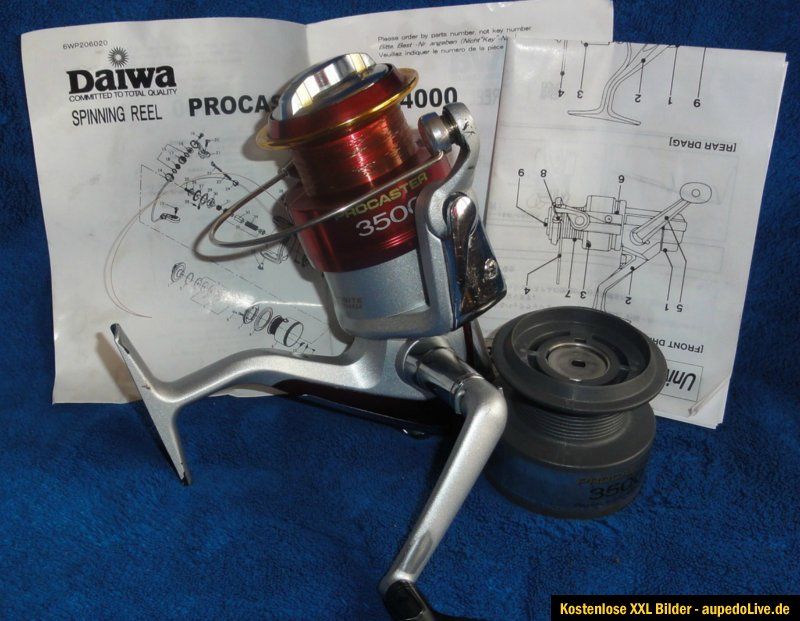 DAIWA PROCASTER 3500 mit Ersatzspule XXL Foto