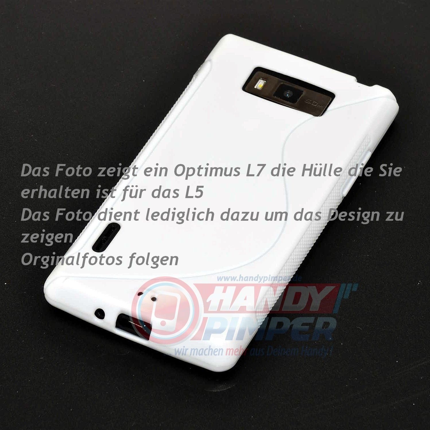 silikoncase tpu fuer lg optimus e610 612 l5 schutzfolie produktdetails