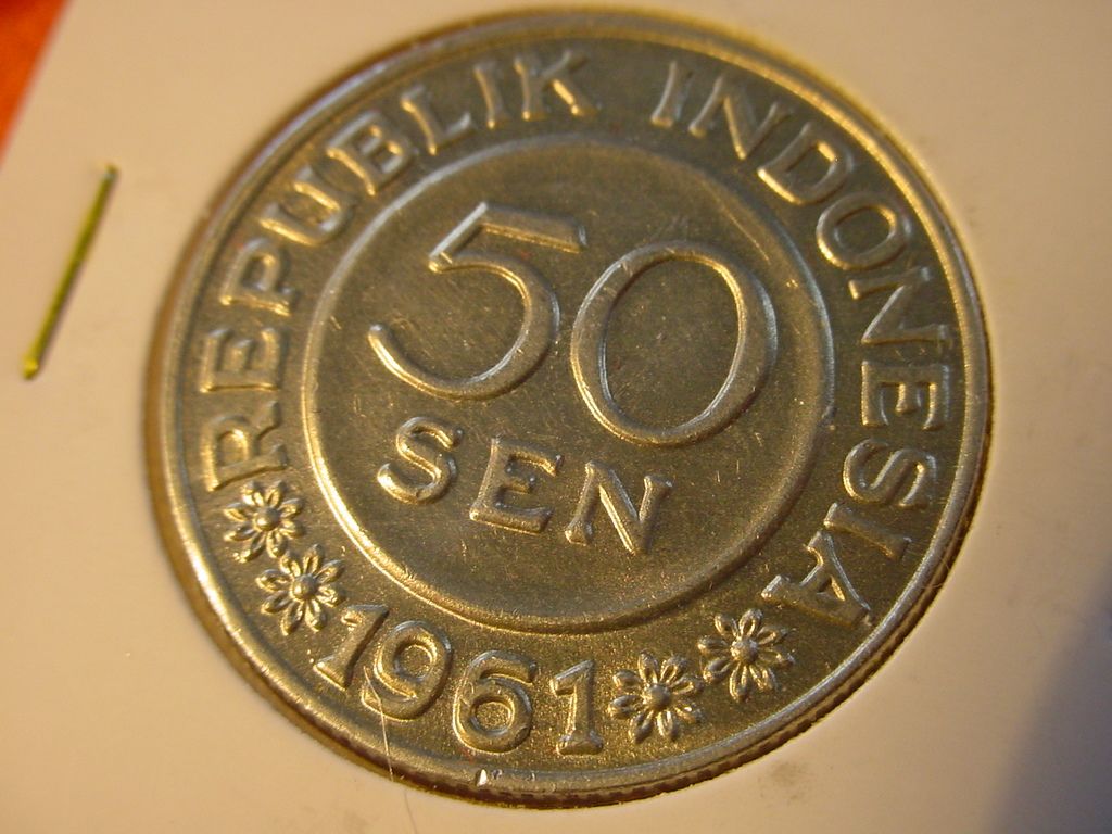 REPUBLIK INDONESIA 50 SEN 1961 627