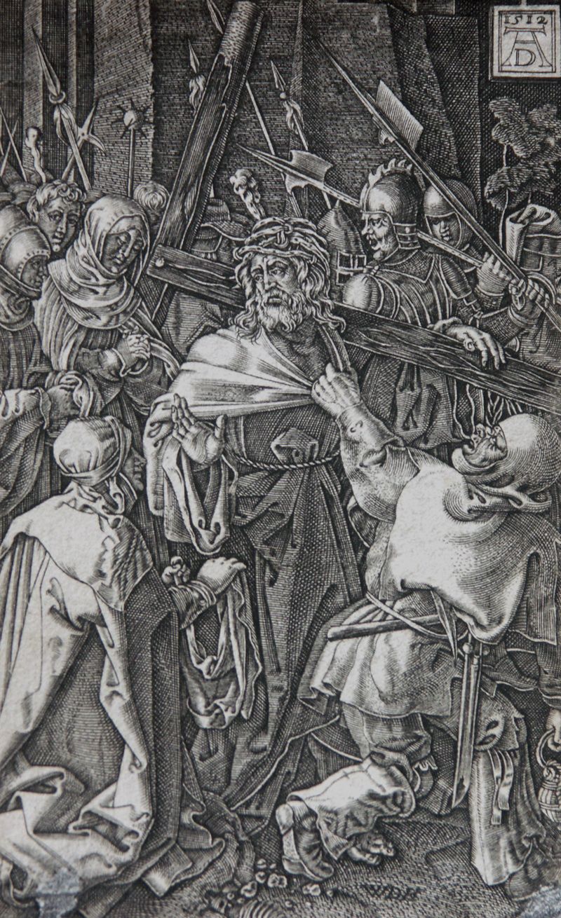 ALBRECHT DÜRER KLEINE PASSION KUPFERSTICH DE HAEN DIE KREUZTRAGUNG