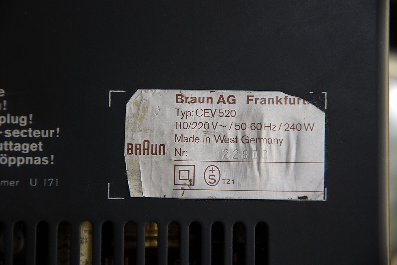 Stereoreceiver der Referenzklasse BRAUN CEV520. Rarität