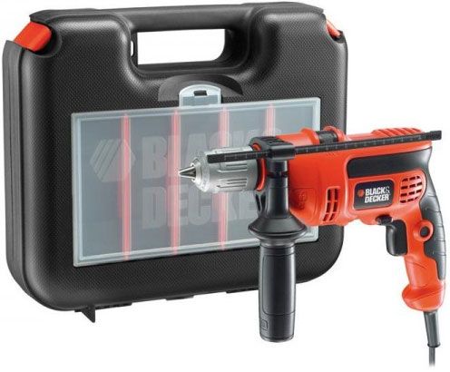 Black&Decker KR 654 Schlagbohrer + Koffer 650 Watt Schlagbohrmaschine