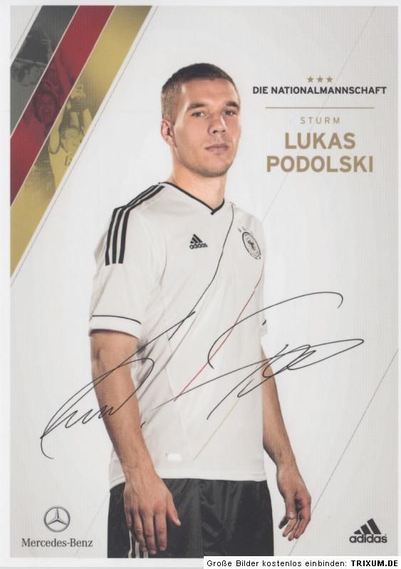 Lukas Podolski DFB AK 2012 NEU AK Europameisterschaft 2012