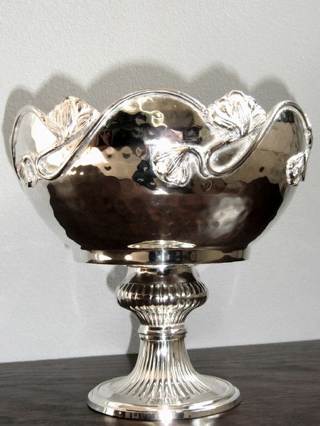 JUGENDSTIL Anbietschale Silber Schale Seerosen Pralinenschale