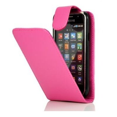 Funda Samsung Galaxy S Plus i9001 y Galaxy S i9000 Cuero ROSA Fucsia