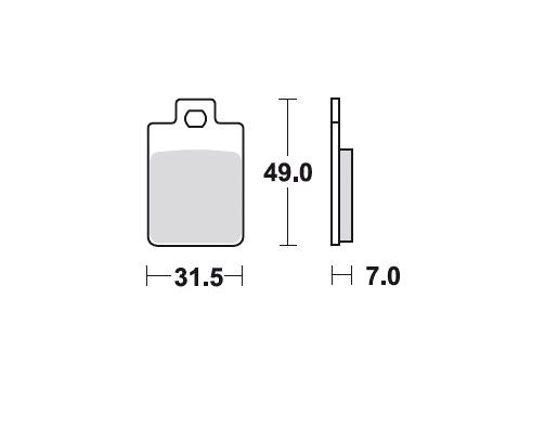 TRW Bremsbelag O Piaggio RST 50 Sfera MCB688