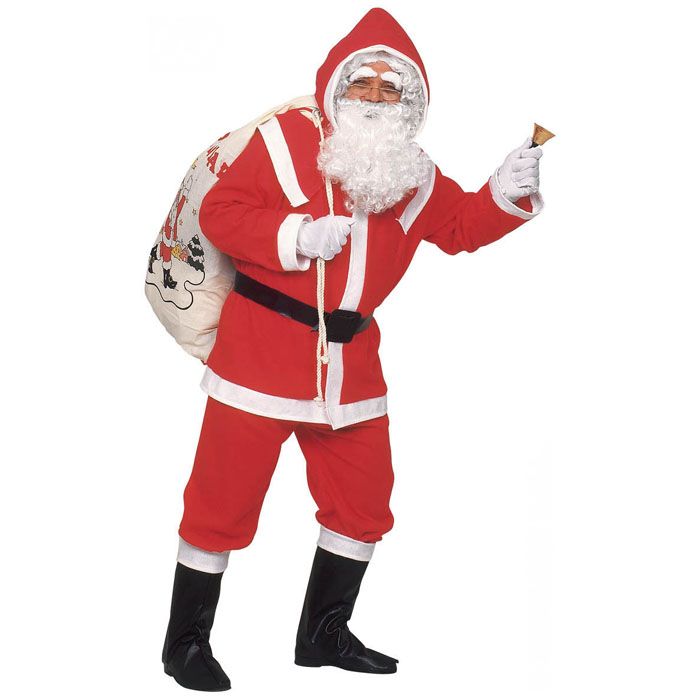 WEIHNACHTSMANN KOMPLETT SET Nikolaus Santa Claus Kostuem Verkleidung S