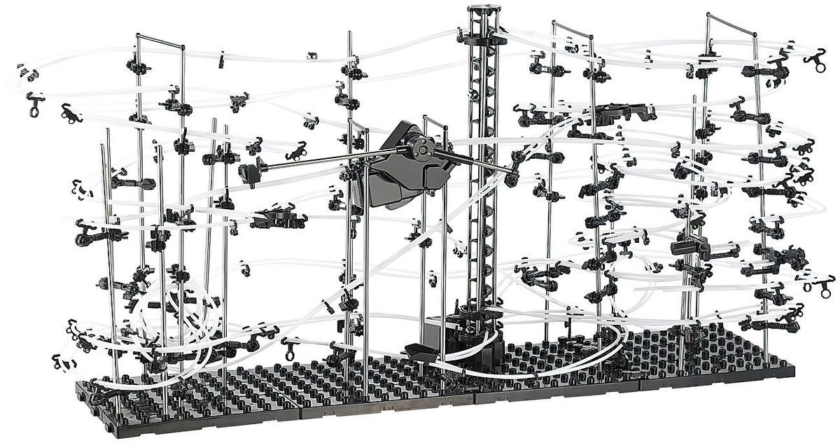 Professionelle Kugel Achterbahn, 682 teiliger Mega Bausatz