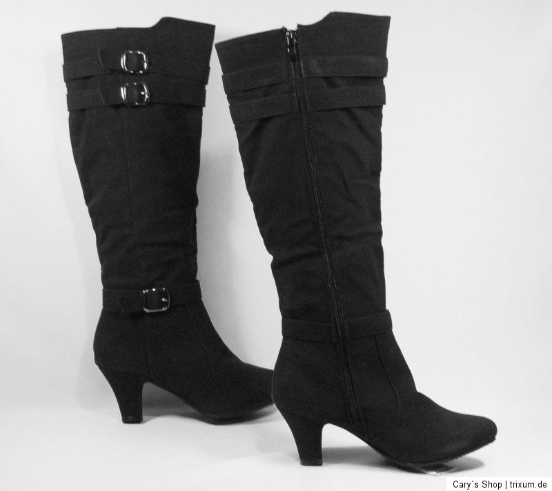 Designerstiefel Stiefel Schwarz Gr.38