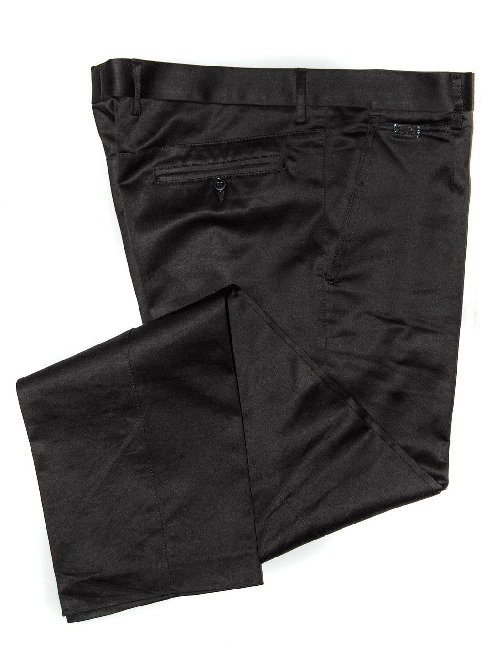 Dolce & Gabbana Hose in glänzendem Schwarz  54  100% Baumwolle