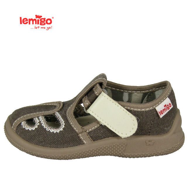 LEMIGO Hausschuhe Kinderhausschuhe Kinderschuhe SCHMAL Jungen Sandale