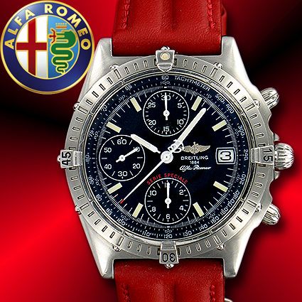 BREITLING Uhr Chronomat Alfa Romeo Rarität Zertifikat