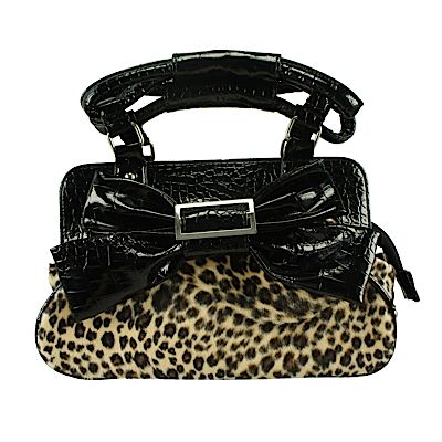 Banned Handtasche CROCO LEO leopard black