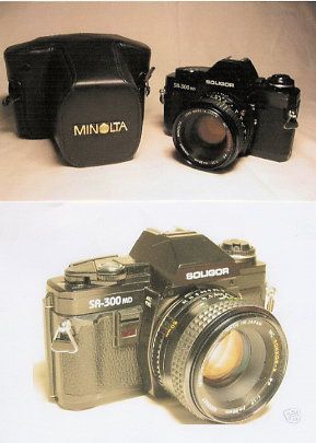 APPAR. FOT.SOLIGOR   SR 300 MD + OB. MINOLTA + CUSTODIA