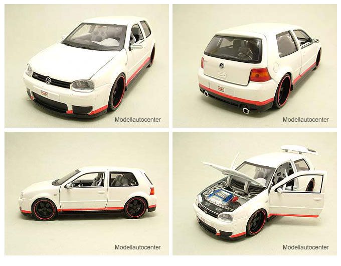 VW Golf 4 R32 perlmutt metallic, Tuning, Modellauto 124 / Maisto