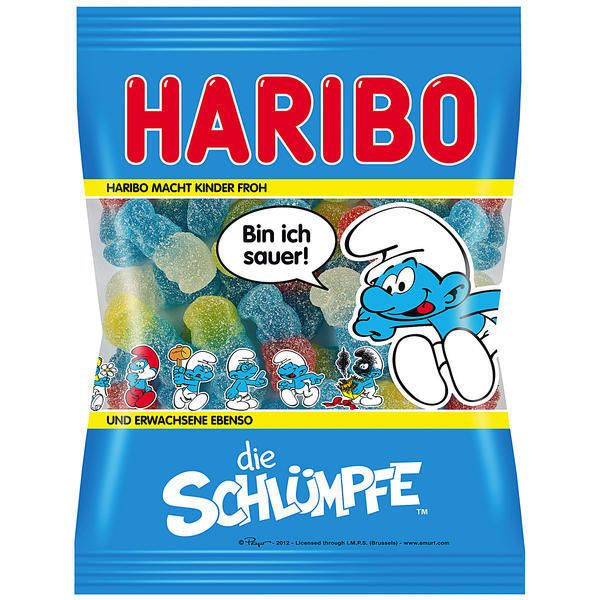 20 Beutel a 200g Haribo saure Schluempfe Fruchtgummi blaue 1kg 4 725