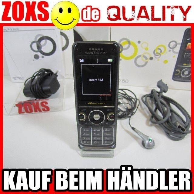 Sony Ericsson W760i Black OHNE SIMLOCK laeuft einwandfrei OVP E068