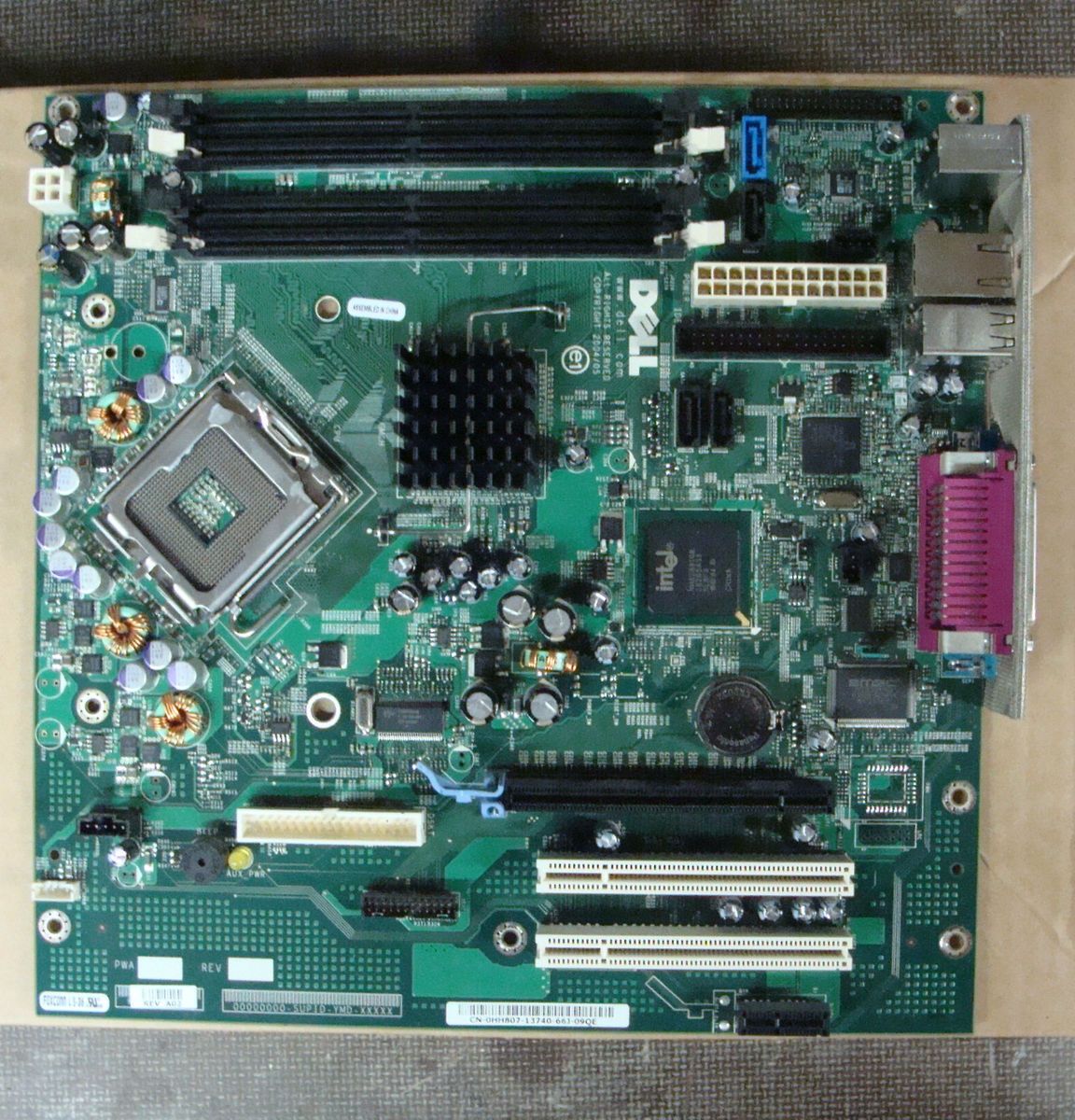 Dell Foxconn LS 36 PGA 775 CPU Motherboard Top IO Elo