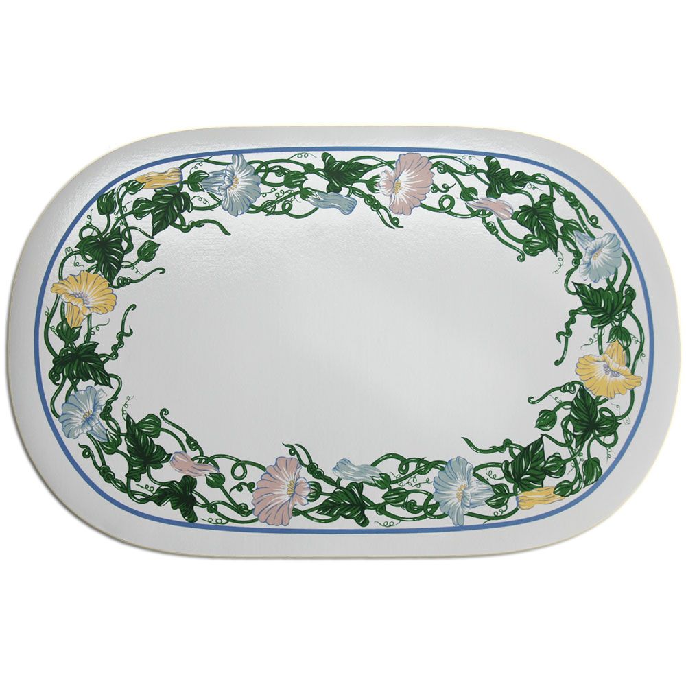 12er Set Platzdeckchen Tischset Platzmatte oval 45,5x 29 cm PVC