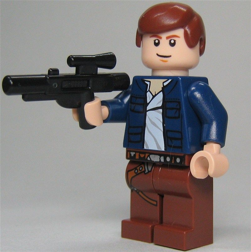 LEGO Star Wars Figur Han Solo (offene Jacke, aus Bausatz 8129) mit