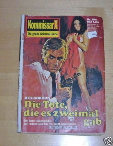 Romanheft Kommissar X Nr. 810 von 1974