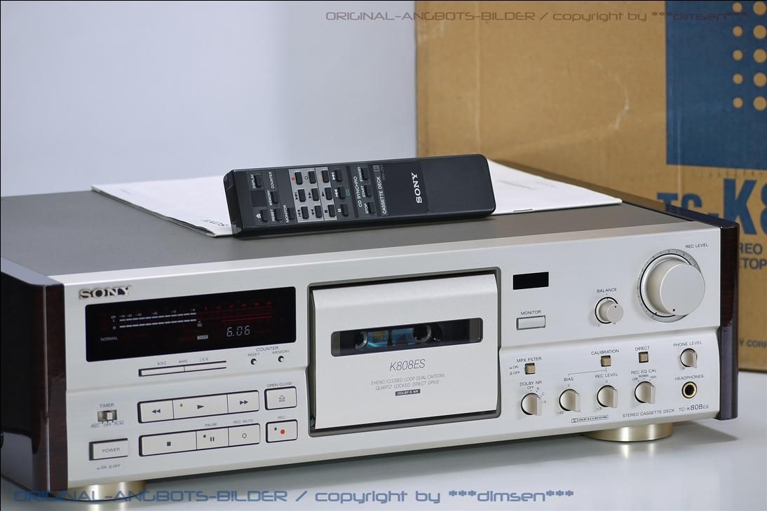 cassette deck der spitzenklasse aus der es serie by sony tc k 808 es