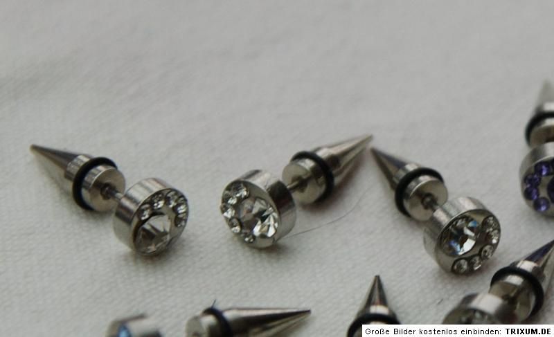 Fake Plug Flesh Piercing Tier Pfötchen silber ganz süß