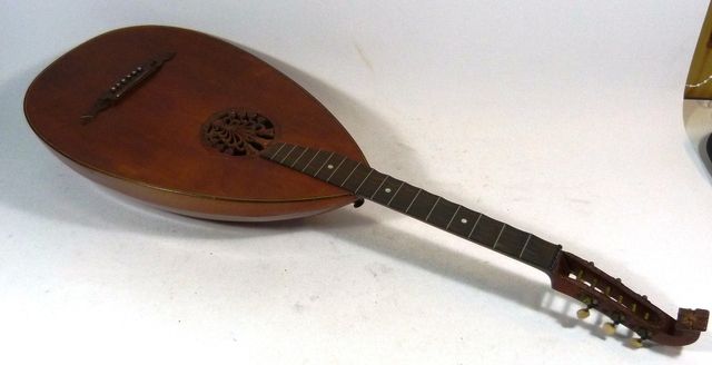 Antike LAUTE LUTE Cinco Luth Gitarrenlautte JUGENDSTIL