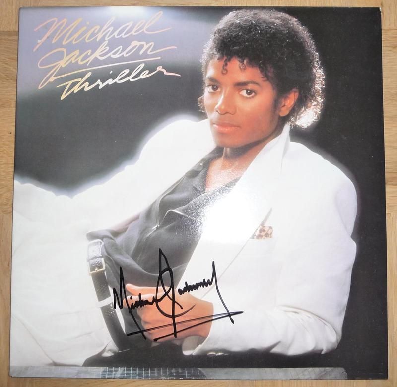 Michael Jackson Thriller LP Autogramm Autograph