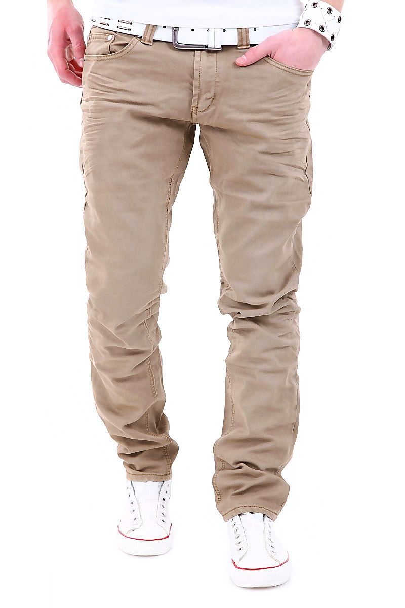 Jeans Slim Fit Colour Hose Chinohose Beige/Grau/Blau/Rot