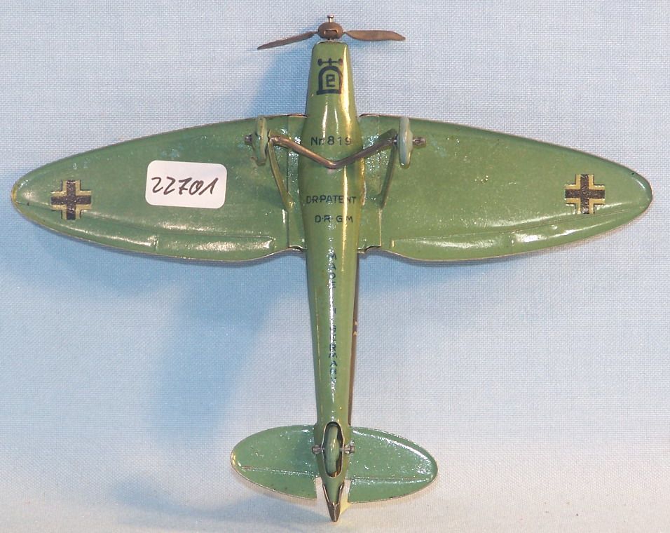 Lehmann 819 Heinkel Kampfflugzeug HE 70, 30er Original im OK (22701