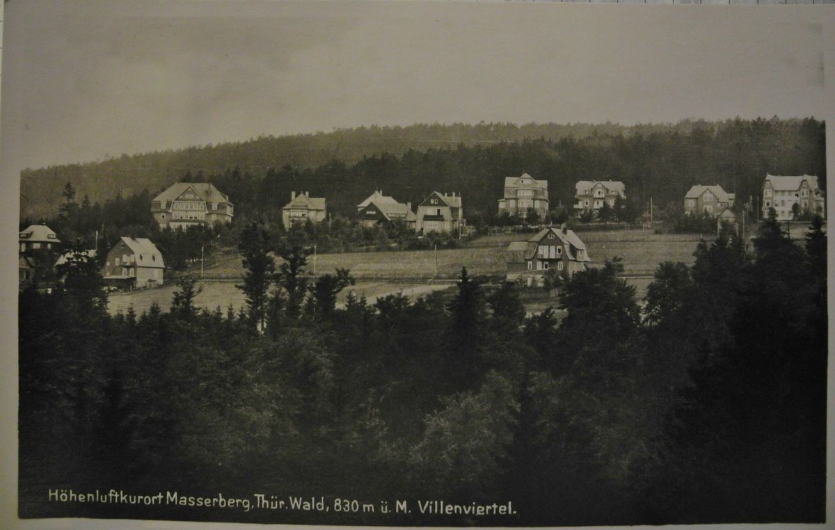 Massaberg a. Rennsteig Thüringen 830m Villenviertel