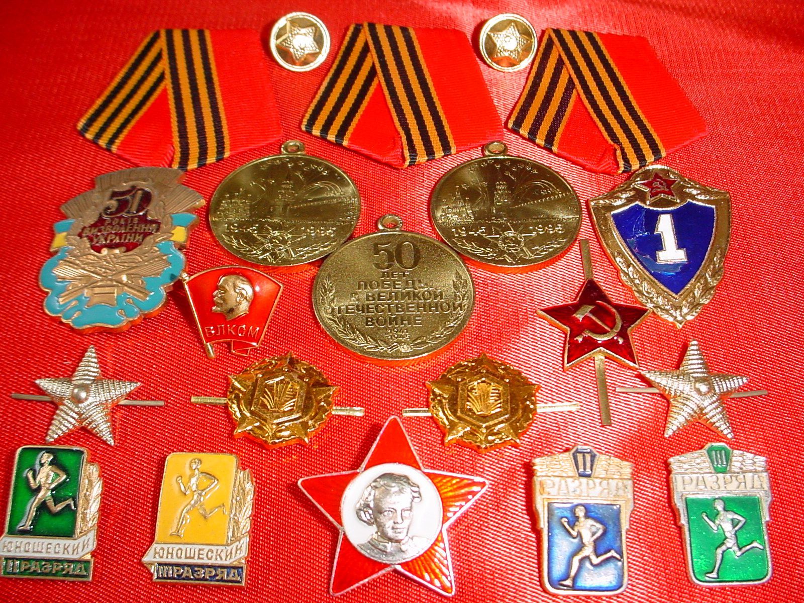 KONVOLUT 21 Teil Orden Abzeichen Russland Sammlung Russia Medal