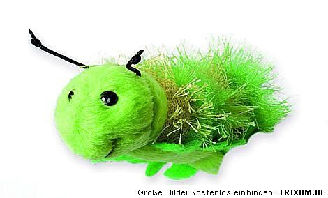 Fingerpuppe grüne Raupe 9cm lang NEUWARE