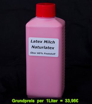 Flüssiglatex °°Dickflüssig Ammoniakfrei°° 250ml ROT Latexmilch