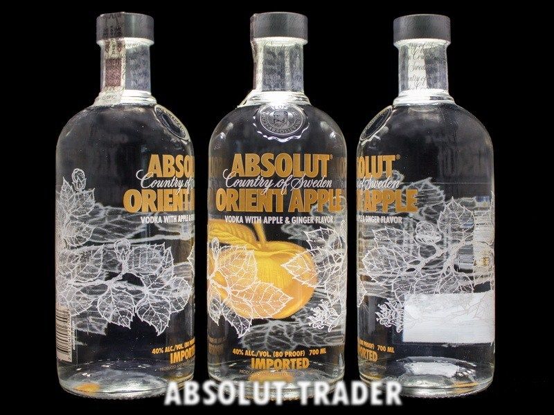 ABSOLUT VODKA ORIENT APPLE   0,7 Liter / 700ml   NEU & VERSIEGELT