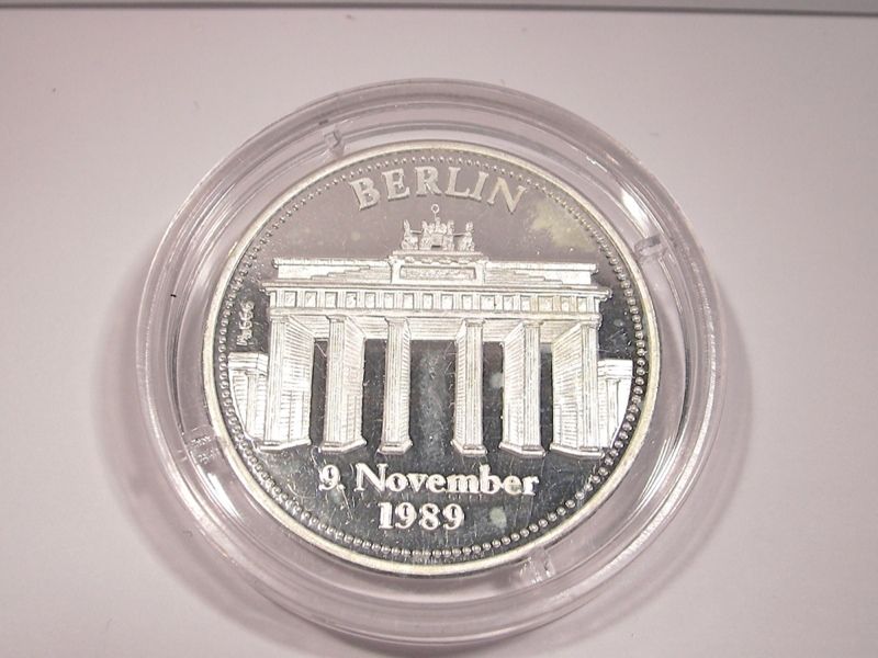 Feinsilber Medaille  Wiedervereinigung 3.Okt. 1990 