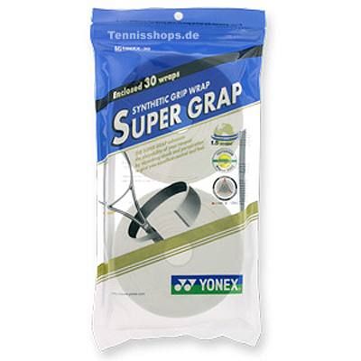 YONEX SUPER GRAP   30er TESTSIEGER OVERGRIPS   weiss