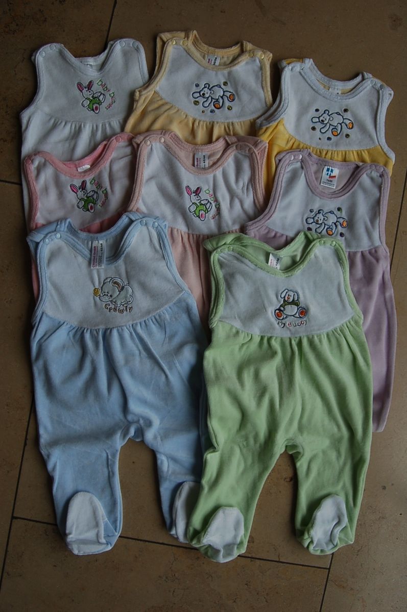 Baby Strampler, Strampler, Nickiplüsch, Velour, Schlaf Strampler