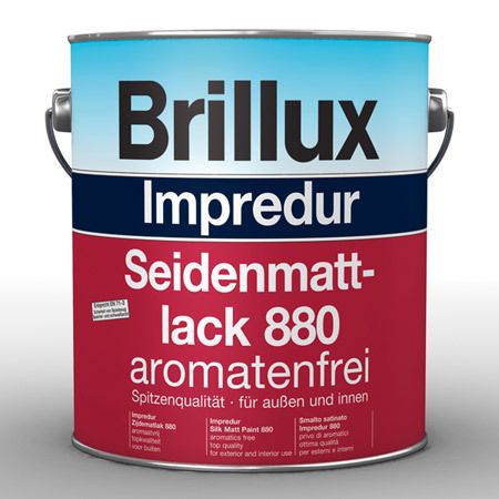 750ml Brillux Impredur Seidenmattlack 880 versch. Farbtöne 1 Ltr