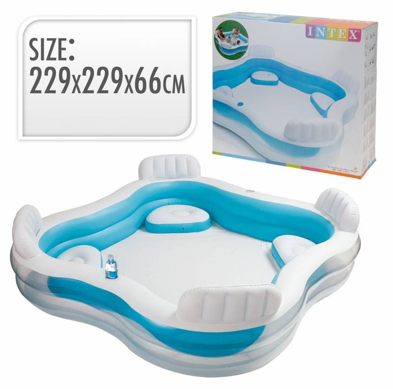 Intex Pool Swimming Pool Schwimmbecken Schwimmbad 229 x 229 x 66 cm