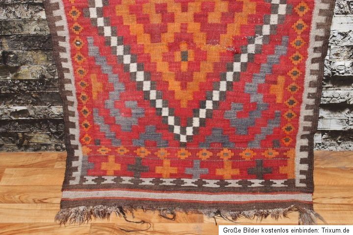 Orient Teppich Afghanistan Nomaden kelim afghan kilim Maimana 192x98cm