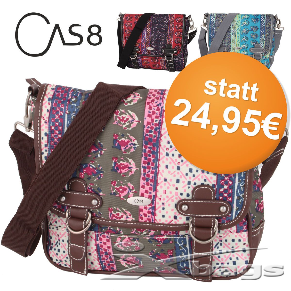 CAS 8 Umhängetasche NS899NEP quer M Handtaschen Messenger STATT 24,95