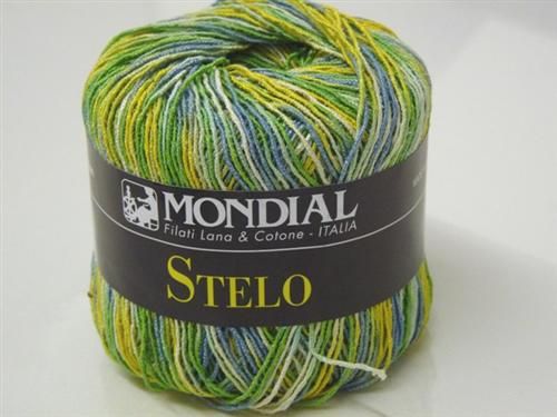 500g Stelo Fb. 879 Strickgarn m. Baumwolle v. Mondial