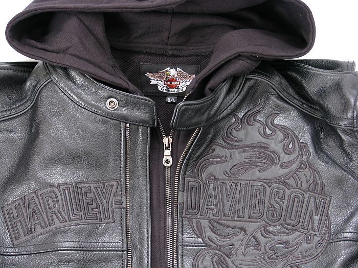 Org. Harley Davidson Custom Leder Jacke Gr. XXL NEU