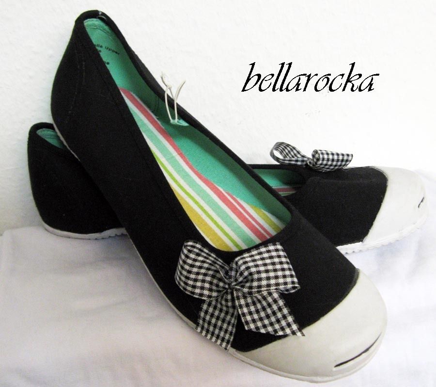 bellarocka 50er gingam vichy schleifen BALLERINA gr 37 pin up