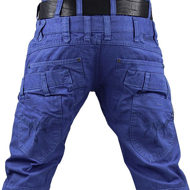 CIPO & BAXX Chino C 937 W31 L 34 blau Hose Chinohose Herren Style