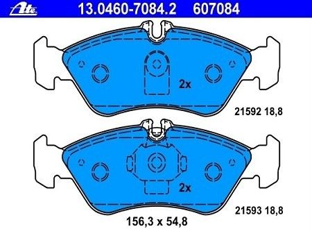 ATE Bremsbeläge hinten MERCEDES SPRINTER (903) 3 t