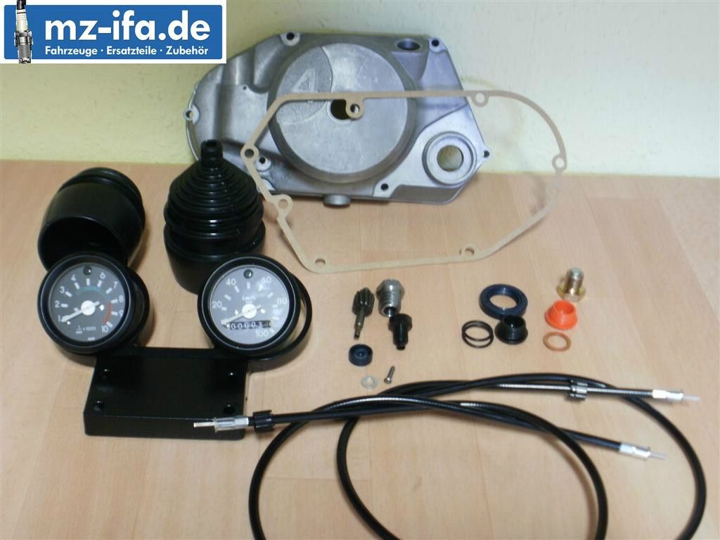 Simson S51 Drehzahlmesser Tacho Set Kupplungsdeckel fuer Umruestung